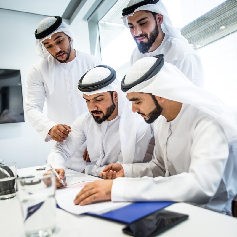 Arabic business team in the office